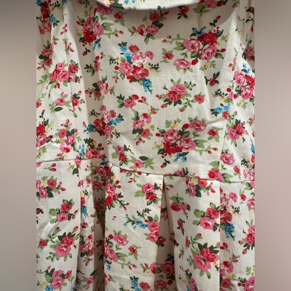 Lavand Bud-dy System White Floral Print Dress size large NWOT - Picture 2 of 14